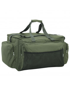 Borsa da Pesca Impermeabile Verde Scuro in Tessuto Oxford 2