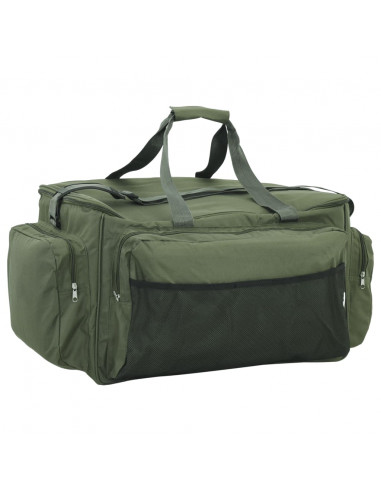 Borsa da Pesca Impermeabile Verde Scuro in Tessuto Oxford