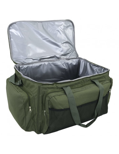 Borsa da Pesca Impermeabile Verde Scuro in Tessuto Oxford