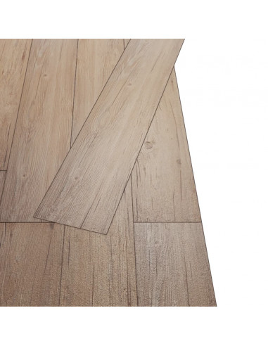 Listoni Pavimenti Autoadesivi in PVC 2,51 m² 2mm Rovere Marrone