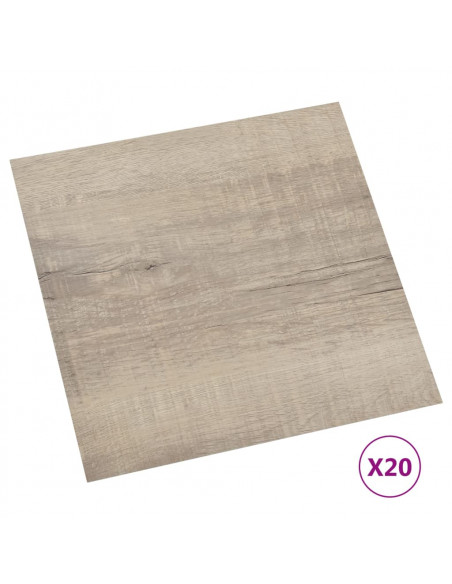 Listoni per Pavimenti Autoadesivi 20 pz in PVC 1,86 m² Talpa