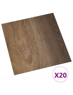 Listoni per Pavimenti Autoadesivi 20 pz in PVC 1,86 m² Marroni 2