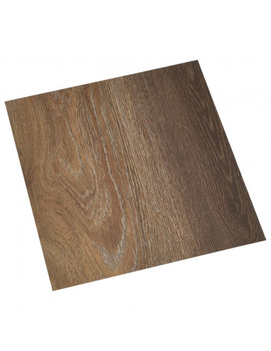 Listoni per Pavimenti Autoadesivi 20 pz in PVC 1,86 m² Marroni