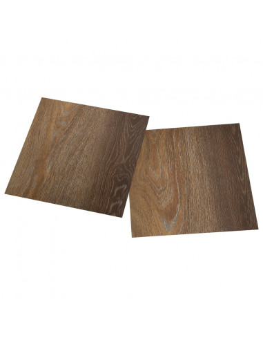 Listoni per Pavimenti Autoadesivi 20 pz in PVC 1,86 m² Marroni