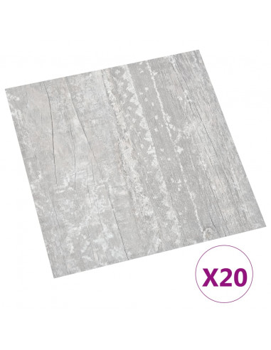 Listoni per Pavimenti Autoadesivi 20 pz in PVC 1,86 m² Grigi