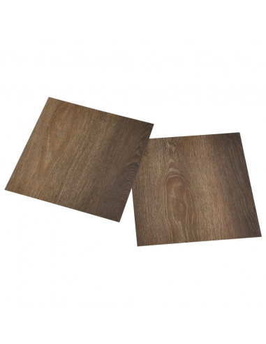Listoni per Pavimenti Autoadesivi 55 pz in PVC 5,11 m² Marroni