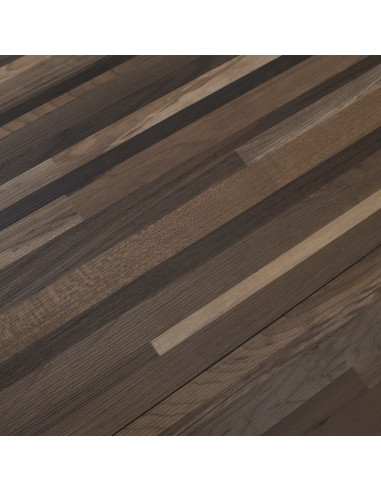 Listoni Autoadesivi in PVC 5,21 m² 2 mm Marrone a Strisce