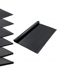 Tappetino Antiscivolo in Gomma 1,2x2 m 2 mm Liscio 2