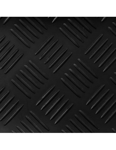 Tappetino Antiscivolo in Gomma 1,5x2 m 3 mm a Quadri
