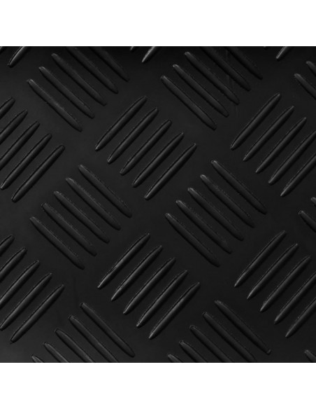 Tappetino Antiscivolo in Gomma 1,5x2 m 3 mm a Quadri
