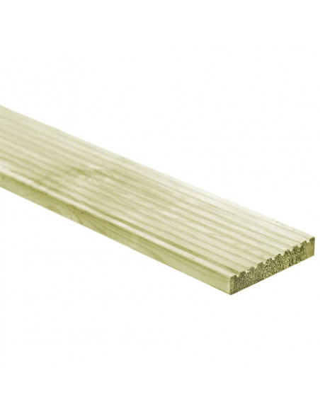 Tavole Pavimento 24pz 3,48 m² 1m Legno Massello Pino Impregnato