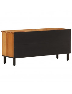 Mobile Porta TV 100x33x46 cm in Legno Massello di Acacia 2