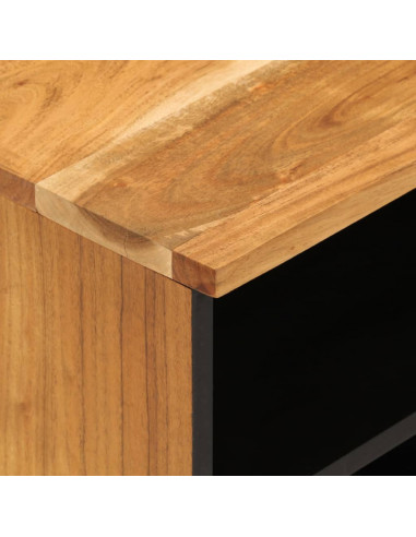 Mobile Porta TV 100x33x46 cm in Legno Massello di Acacia