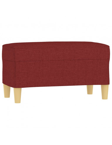 Panca Rosso Vino 70x35x41 cm in Tessuto