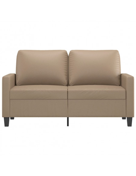 Divano a 2 Posti Cappuccino 140 cm in Similpelle