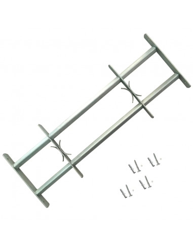 Grate per Finestre Regolabili 2 pz 700-1050 mm