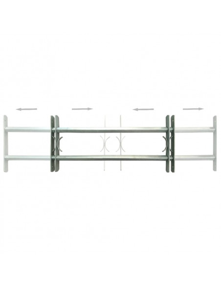 Grate per Finestre Regolabili 2 pz 700-1050 mm