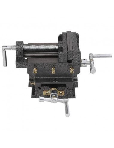 Morsa Manuale con Slitta Trasversale per Trapano a Colonna 78mm