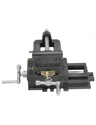 Morsa Manuale con Slitta Trasversale per Trapano a Colonna 78mm