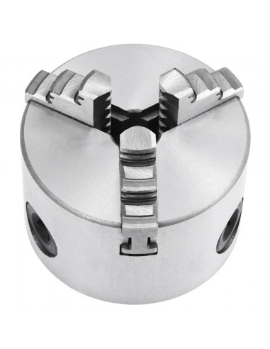 Mandrino per Tornio a 3 Griffe Autocentrante 80 mm in Acciaio