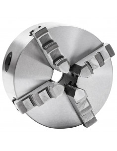 Mandrino per Tornio a 4 Griffe Autocentrante 125 mm in Acciaio 2