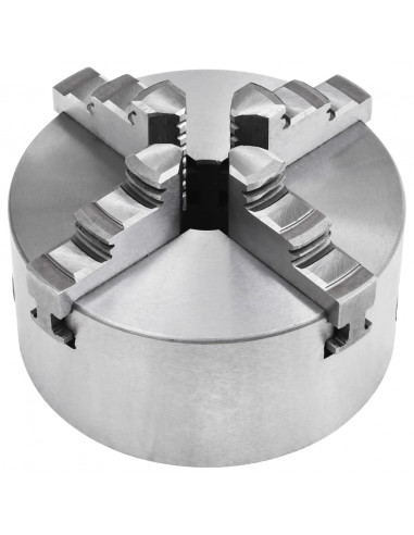 Mandrino per Tornio a 4 Griffe Autocentrante 125 mm in Acciaio