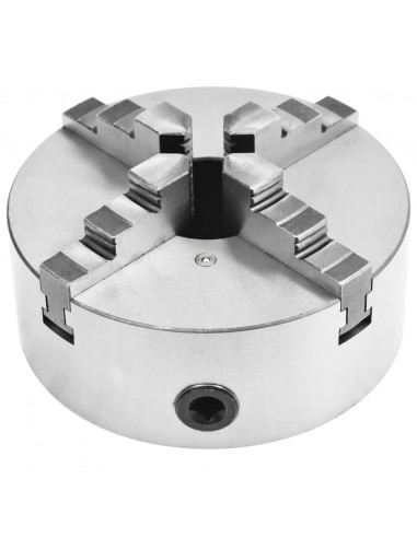 Mandrino per Tornio a 4 Griffe Autocentrante 200 mm in Acciaio
