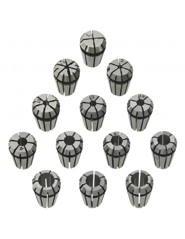 Pinze per Colletti ER11 Set Utensili per Tornitura 13 pz