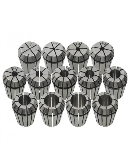 Pinze per Colletti ER20 Set Utensili per Tornitura 13 pz