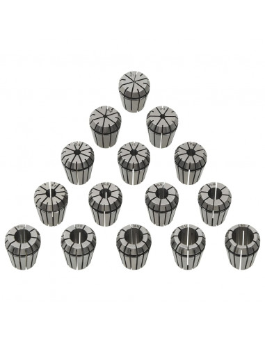 Pinze per Colletti ER25 Set Utensili per Tornitura 15 pz