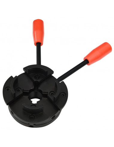 Mandrino per Legno a 4 Griffe Attacco M33 in Acciaio 100 mm