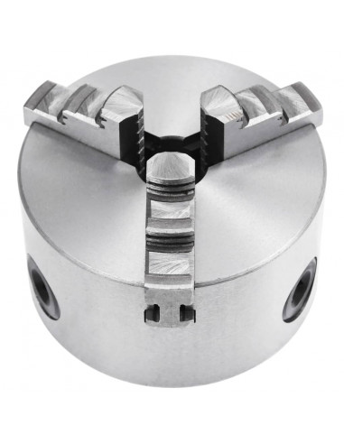 Mandrino per Tornio a 3 Griffe Autocentrante 100 mm in Acciaio