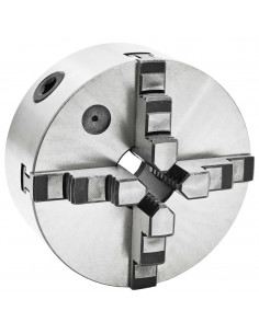 Mandrino per Tornio a 4 Griffe Autocentrante 160 mm in Acciaio 2