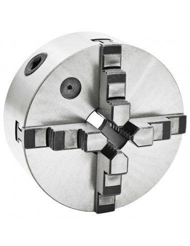 Mandrino per Tornio a 4 Griffe Autocentrante 160 mm in Acciaio