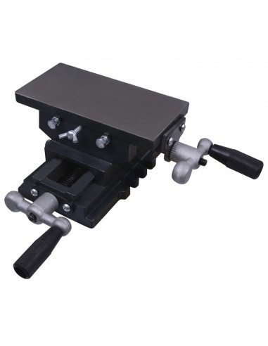 Morsa Manuale da Tavolo con Slitta Trasversale