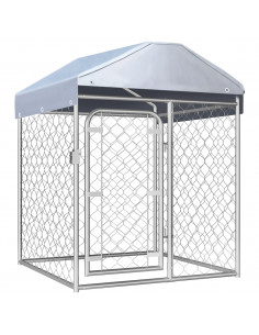 Canile da Esterno con Tetto 100x100x125 cm 2