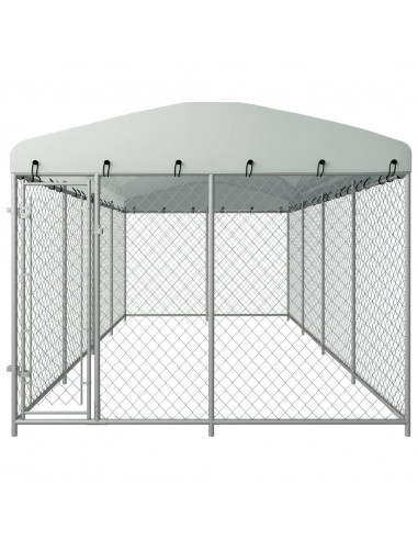 Canile da Esterno con Tetto 8x4x2,3 m