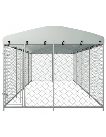 Canile da Esterno con Tetto 8x4x2,3 m