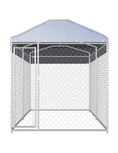 Canile da Esterno con Tetto 382x192x225 cm