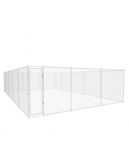 Canile da Esterno in Acciaio Zincato 950x570x185 cm
