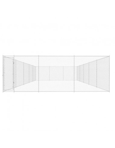 Canile da Esterno in Acciaio Zincato 950x570x185 cm