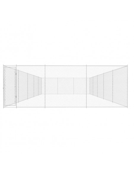 Canile da Esterno in Acciaio Zincato 950x570x185 cm
