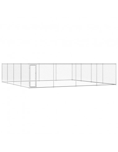 Canile da Esterno in Acciaio Zincato 760x760x185 cm