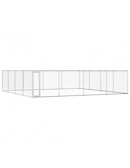 Canile da Esterno in Acciaio Zincato 760x760x185 cm