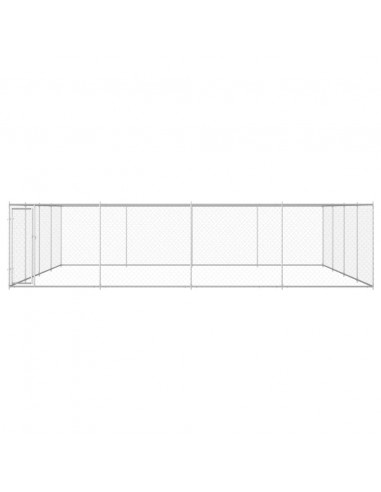 Canile da Esterno in Acciaio Zincato 760x760x185 cm