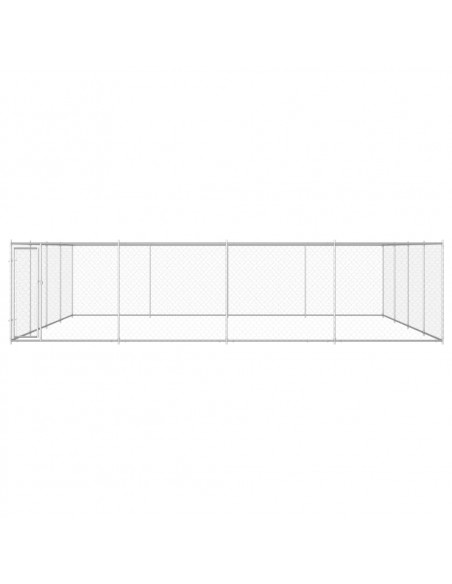 Canile da Esterno in Acciaio Zincato 760x760x185 cm