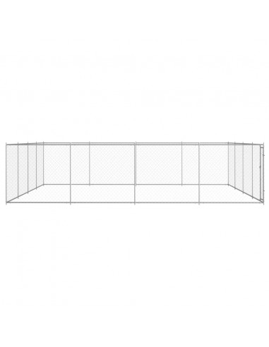 Canile da Esterno in Acciaio Zincato 760x760x185 cm