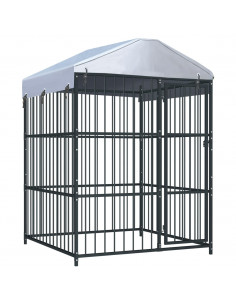 Canile da Esterno con Tetto 150x150x210 cm 2