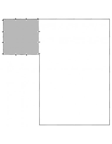 Gabbia per Cani Nera 8,47 m² in Acciaio