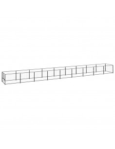 Gabbia per Cani Nera 9 m² in Acciaio 2